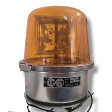 Vintage Tripp Lite Rotating Revolving Beacon Amber Emergency Light Not Tested