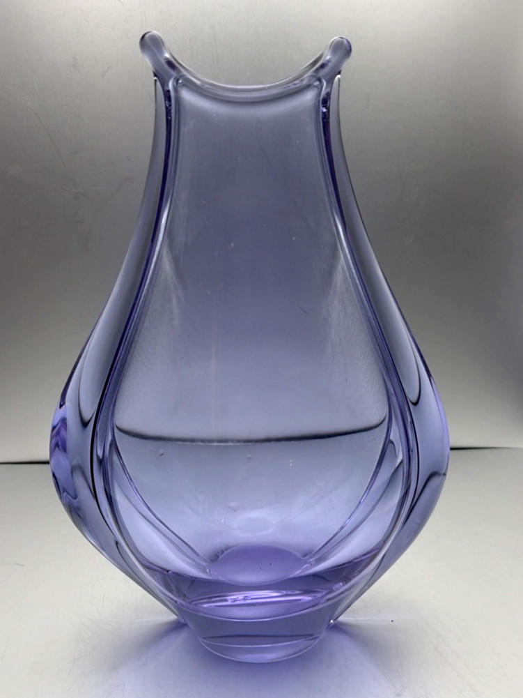 Czech Art Glass Vase Neodyium Alexandrite by Miloslav Klinger for Zelezny Brod