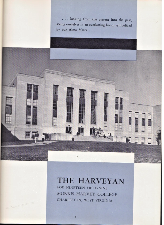 1959 Morris Harvey College Yearbook Charleston West Virginia HARVEYAN - Image 3 of 4