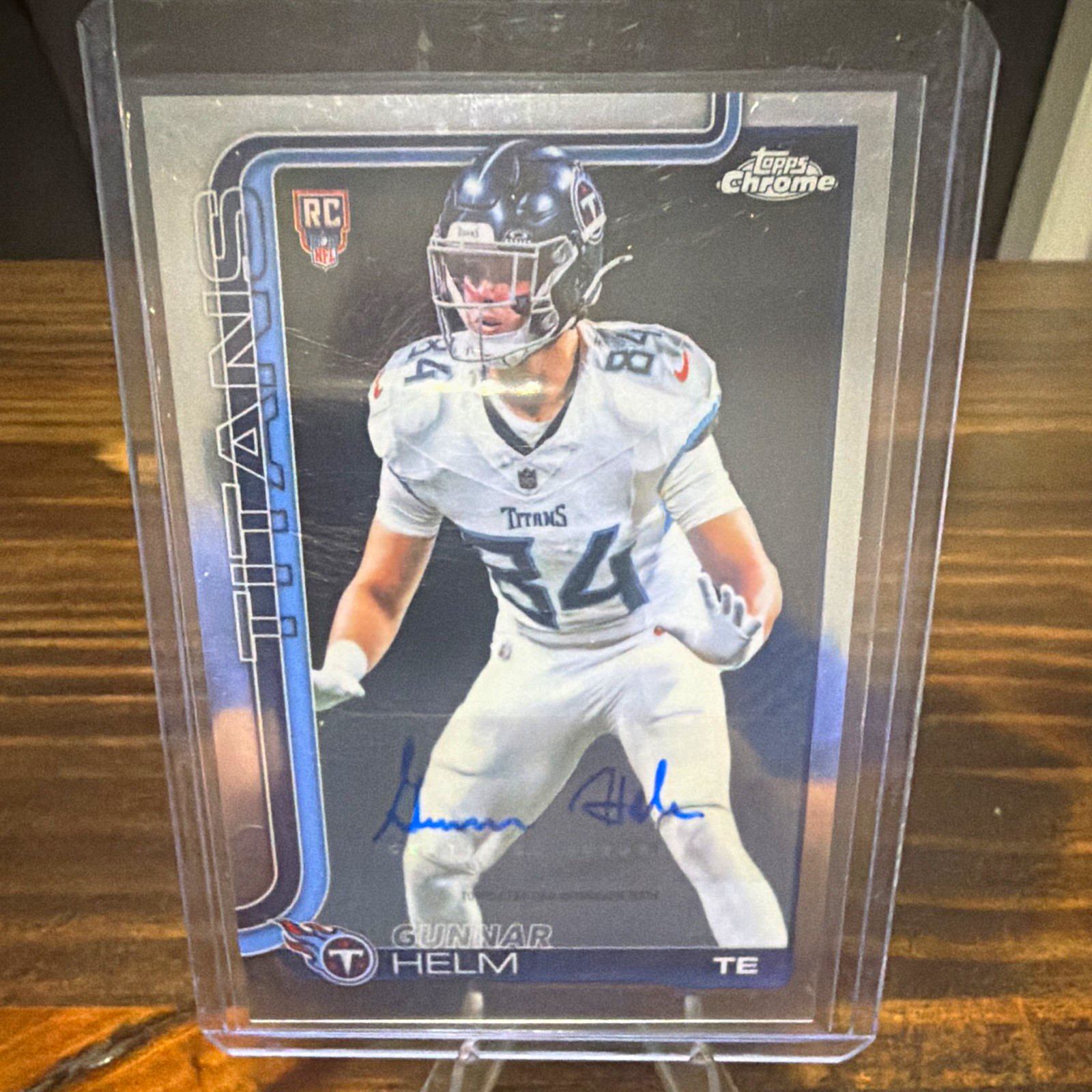 Topps Chrome 2025 Gunnar Helm Tennessee Titans RC Auto Rookie Autographs #RA-GH