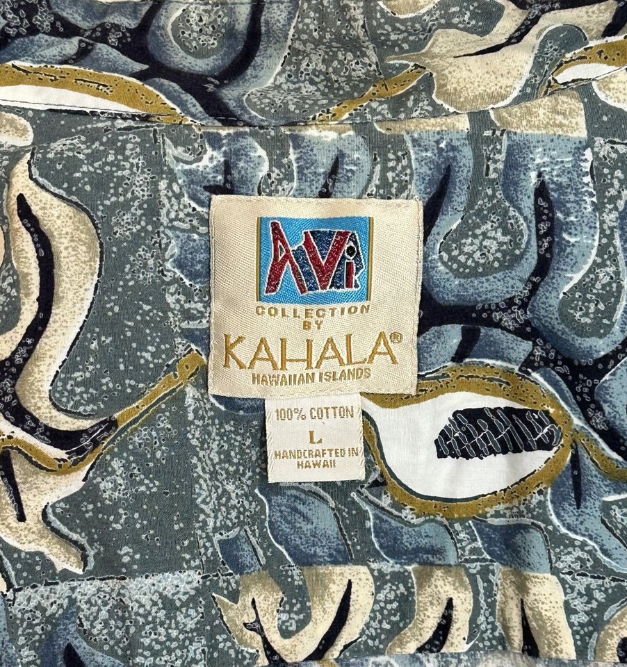 Vintage Avi Collection by Kahala Men's Large Abstract Print Aloha ...