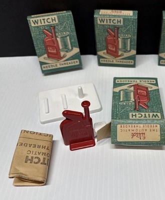 4 Pack Witch The Automatic Needle Threader w/ lnstructions Germany Vintage