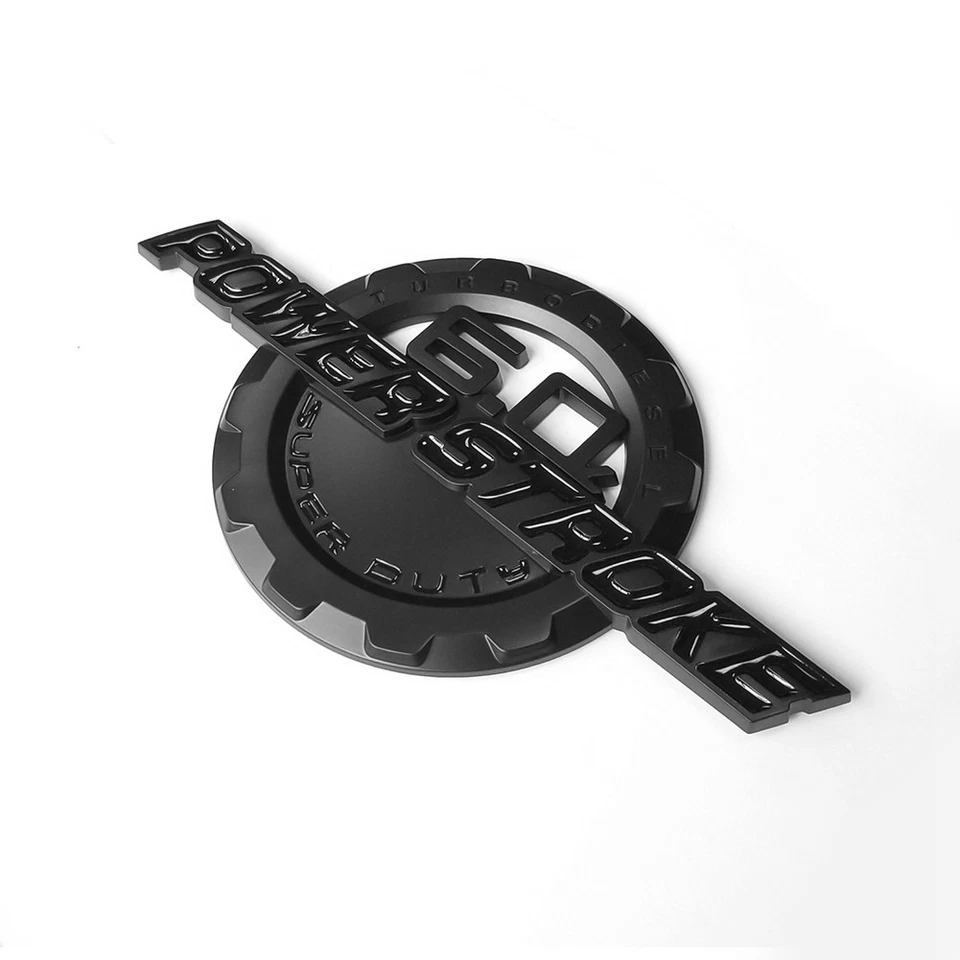 5 OEM 6,0 L POWER STROKE + F-250 Lariat Super Duty emblema se adapta a insignia F250 negro Foto 3 de 4