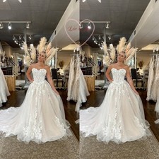 Blush Pink Wedding Dresses Elegant Wedding Beach Dress Appliques Bridal Gowns