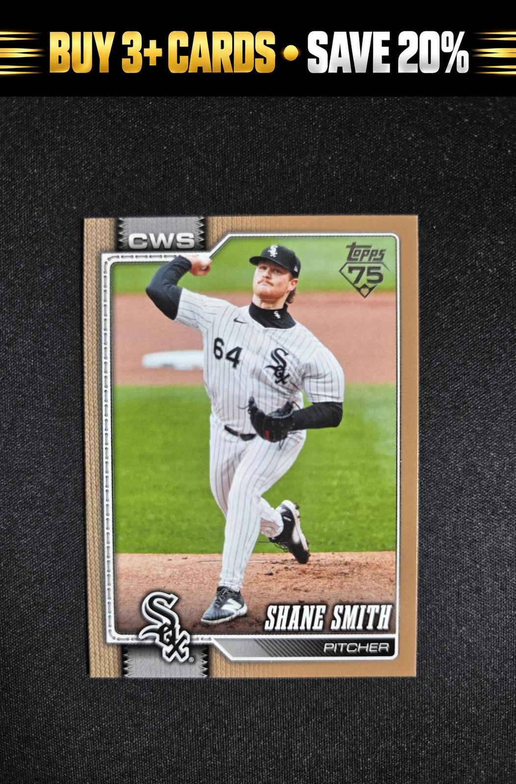 2026 Topps Shane Smith #44 Gold SN #/2026 White Sox