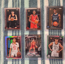 Collin Murray Boyles + 2025 Topps Chrome Bball Rookie Lot (6)  refractor insert