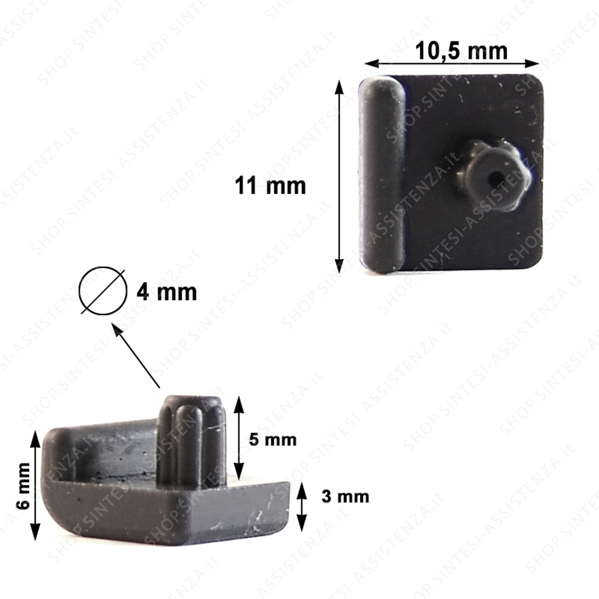 10 Gommini Antigraffio Per Griglie Cucina A Gas - Compatibili Smeg Franke, Ghisa, 1cm Base - Foto 6