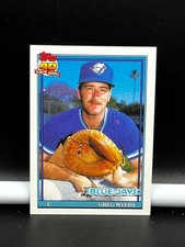 1991 Topps Baseball Trading Card Blue Jays Greg Myers #599