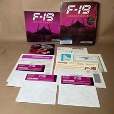 Complete F-19 Stealth Fighter Micro Prose Simulation IBM Tandy 5.25" Big Box PC