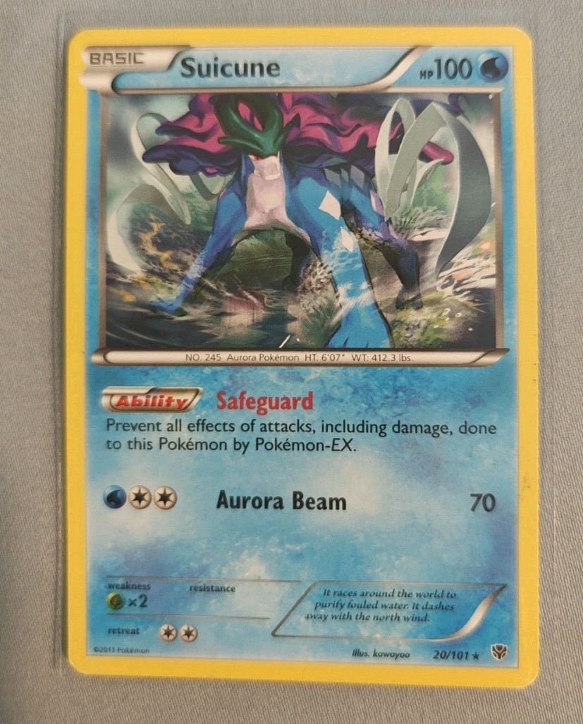 Pokemon TCG Suicune 20/101 Plasma Blast Regular Card LP/MP