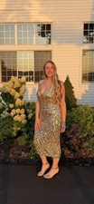Miss Avenue Gold Sequin Dress