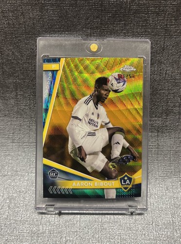 AARON BIBOUT Gold Wave /50 Refractor 2024 Topps Chrome LA Galaxy #182 RC