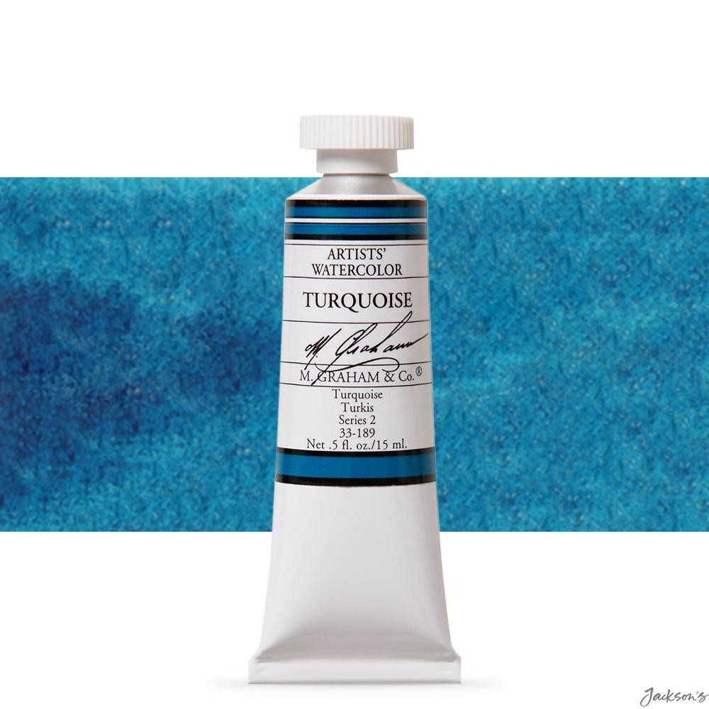 M. Graham : Artists' Watercolour Paint : 15ml : Turquoise