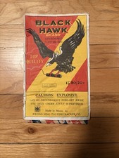 Vintage BLACK HAWK Firecracker 80/20s Label w Original Bag Macau Kwong Hing Tai