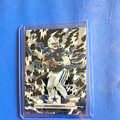 Topps 2024 Dak Prescott Dallas Cowboys QB #24 Blue Electric Parallel /399