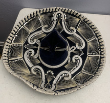Pigalle Mariachi Sombrero Hat XXXXX Blue Felt with Silver Sequins Made in Mexico