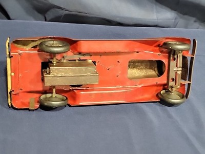 VINTAGE 1930s Louis Marx Tin Windup G-Man Pursuit Car Working