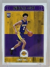 Lonzo Ball 2017-18 Hoops #252 Rookie Card (RC) Los Angeles Lakers NBA