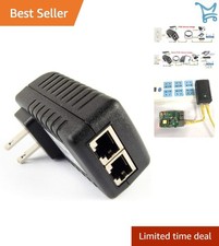 Gigabit PoE Injector Adapter 48V 30W Ethernet Power for Camera and Devices