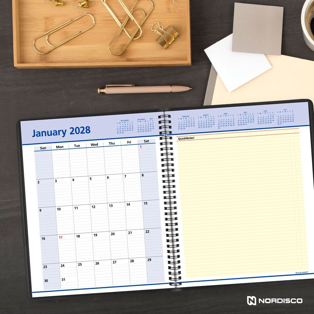 2027 At-A-Glance QuickNotes 76-01-05 Weekly Monthly Appointment