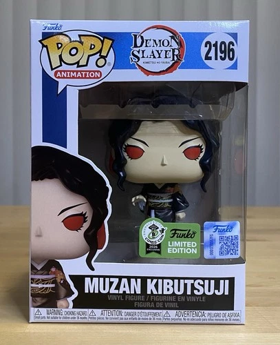 Funko Pop! Demon Slayer Muzan Kibutsuji #2196 2026 ECCC Exclusive Con Sticker