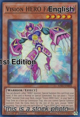 Vision HERO Faris [1st Edition NM - 25th Anniversary Rarity Collection RA01-E...
