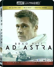 Ad Astra 4K Ultra HD Blu-Ray, 2019 Collector's Edition Brand New Brad Pitt