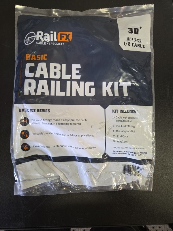*RailFX Basic CABLE RAILING KIT 30 FT  1/8" RFX10230