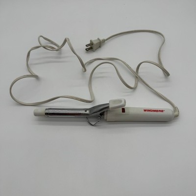 Vintage Windmere Curling Iron White Chrome Small Barrel Hair Styling Tool