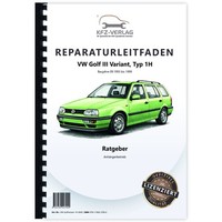 Vw Golf 3 Variant Typ 1H 1993-1999 Ratgeber AnhäNgerbetrieb Reparaturhandbuch