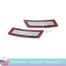 Front Bumper Reflectors L+R White For 2011-2016 BMW F10 5 Series 63147203265