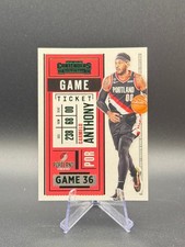 2020/21 Contenders - Carmelo Anthony 'Green Game Ticket' - #92