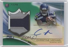 2013 Platinum Rookie Refractor Green 57/99 Christine Michael Patch Auto 2d9