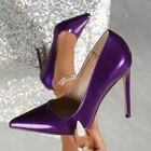 High Heel Pointed Toe 4.75in Stiletto Pumps Violet US 10.5 (315) — photo 3