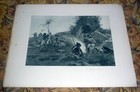 Paul Grolleron "A Capture 1793" Antique Photogravure Print 16.5 x 12.5