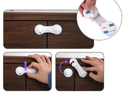 2x bis 50x Schrankschloss Schranksicherung Kindersicherung