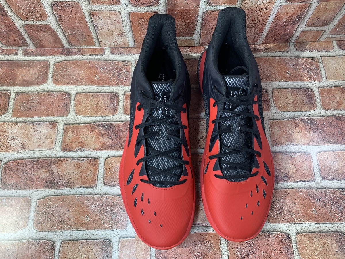 Under Armour Mens Size 17 HOVR Havoc 3 Red Black Basketball Sneakers Shoes New Under Armour UA Lockdown 6 Basketball Shoes Black Red  main image 4