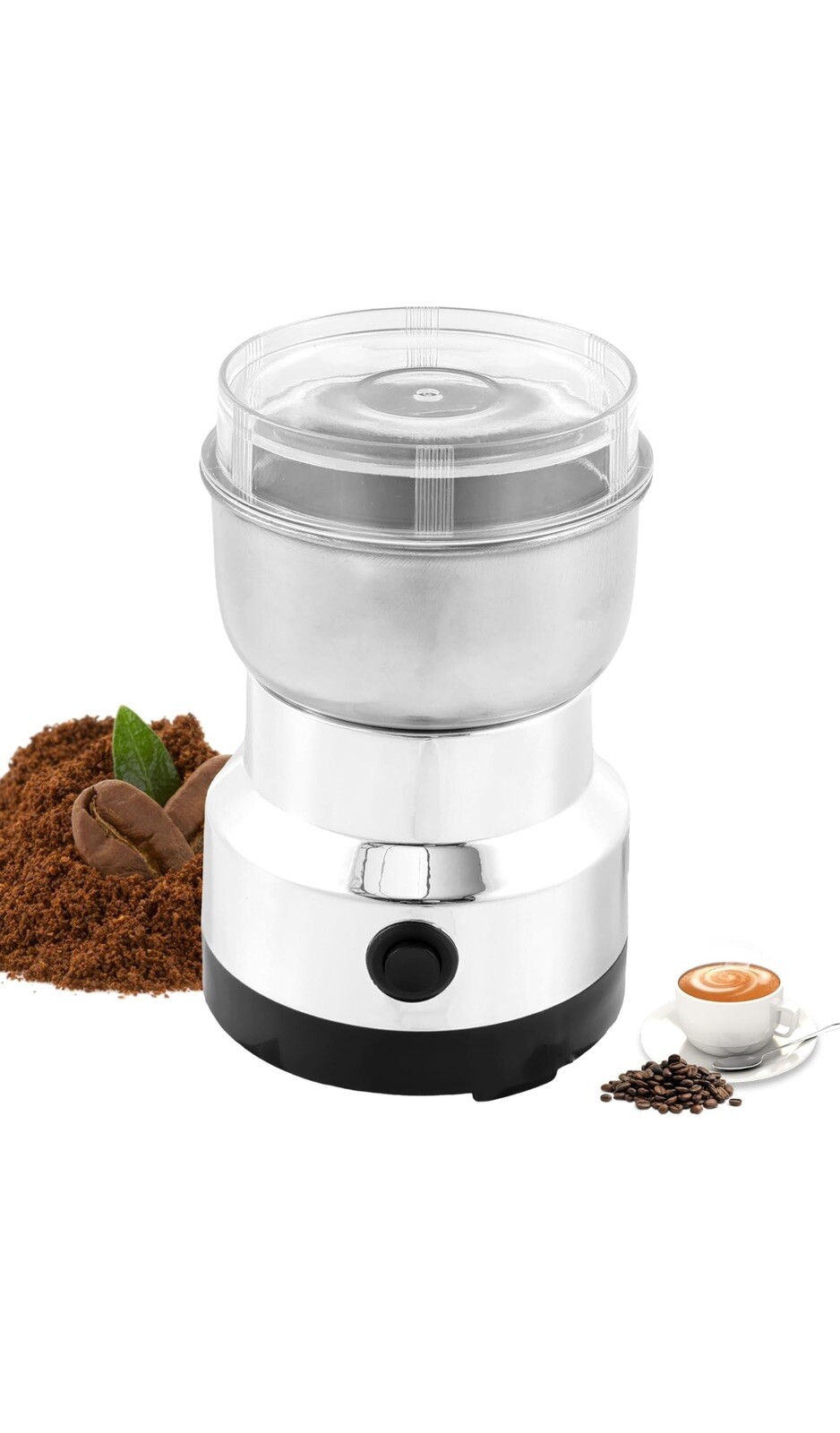 Electric Coffee Bean Grinder Nut Seed Rice Herb Grind Spice 