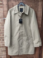 Thomas Brooks Mens Parka Raincoat Jacket Stone Colour Size S Read Description