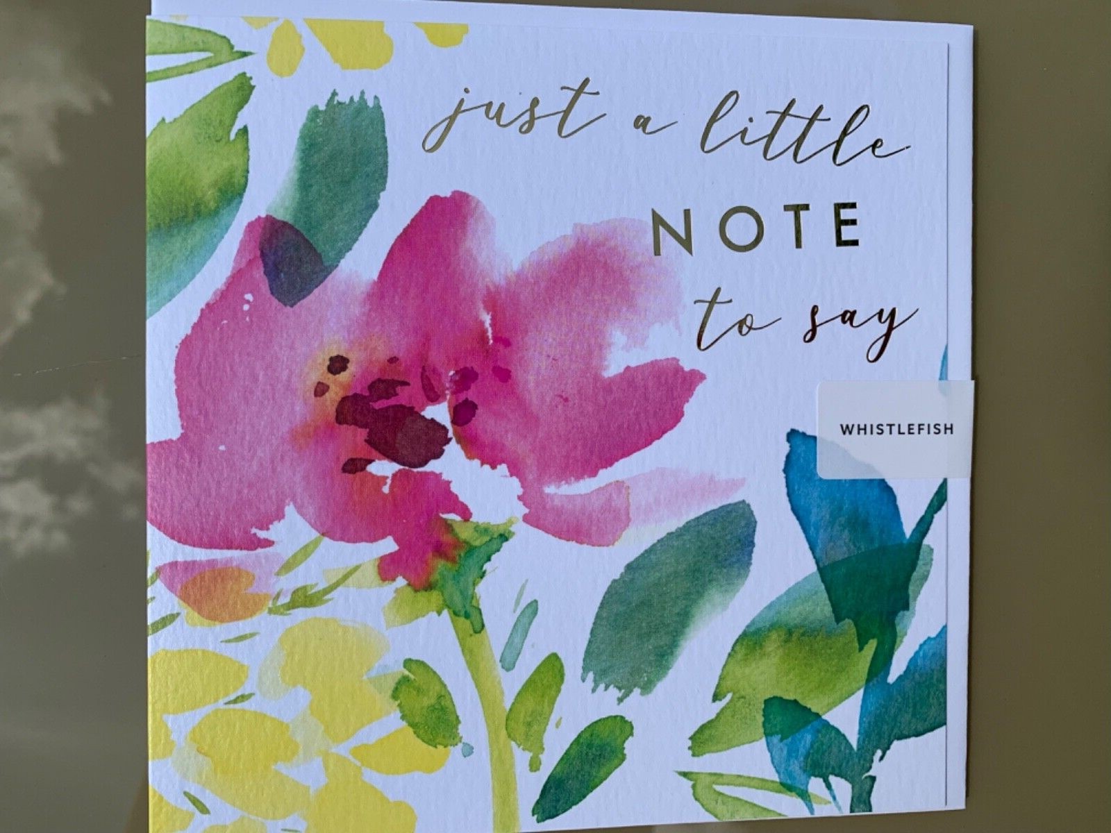 WHISTLEFISH BIRTHDAY RECYCLED BLANK GREETING CARD Floral Just a Note eBay