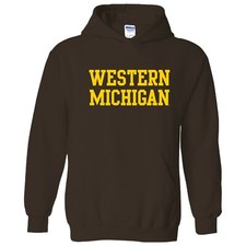 Western Michigan University Broncos Basic Block Licensed Hooded Sweatshirt