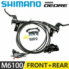 SHIMANO DEORE M6100 Hydraulic Disc Brake Set Front Rear 900mm 1600mm MTB Bike