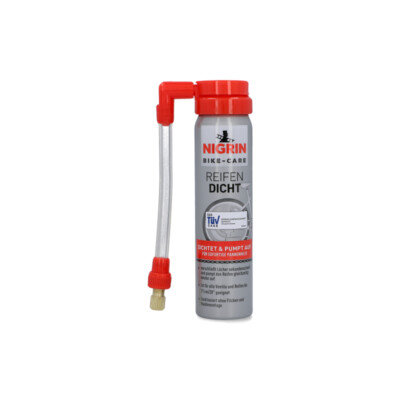 NIGRIN BIKE-CARE Reifen-Dicht fürs Fahrrad 75ml Pannenspray E-Bike Pannenhilfe