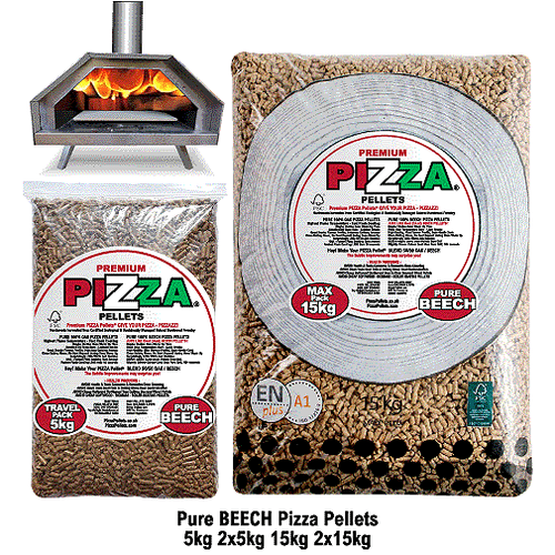 Premium Pizza Oven Pellets 100% Oak - 100% Beech for Pellet Pizza Ovens Ooni etc - Imagen 3 de 16