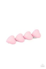Paparazzi HEART TO PLEASE pink HAIRCLIP