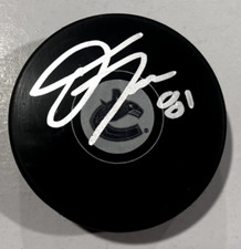 DAKOTA JOSHUA SIGNED VANCOUVER CANUCKS HOCKEY PUCK W/ CASE COA