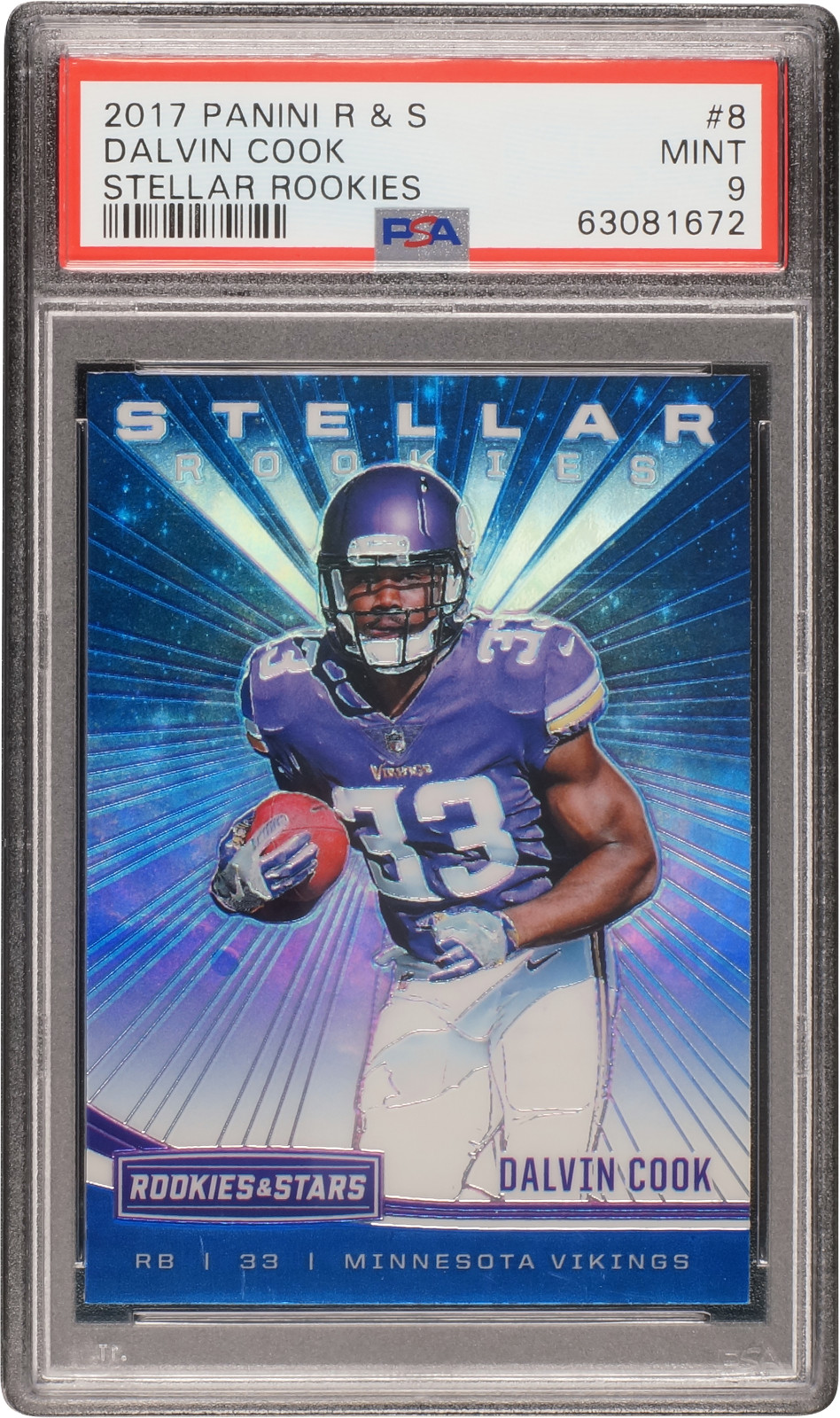 Dalvin Cook Panini Rookies & Stars Stellar Rookies #8 Base