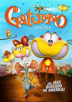 Gaturro, la pelicula (DVD, 2016) New Disc + Insert ONLY! Animated Cats Comedy!
