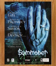 Summoner THQ Fantasy RPG - Video Game Print Ad / Poster Promo Art 2001