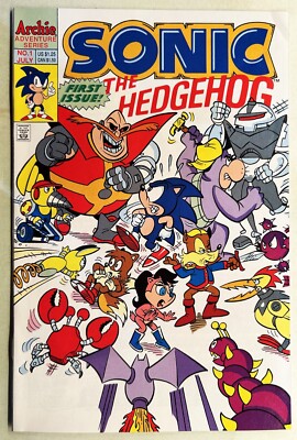 SONIC The HEDGEHOG Comic Book #1 July 1993 First Issue Bagged